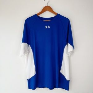 Under Armour Heat Gear Loose Athletic T-Shirt Size Large Gym Running Training